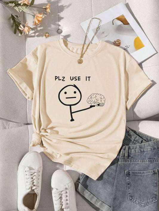 Brain Power Stick Figure Tee – Mind Over Matter Edition