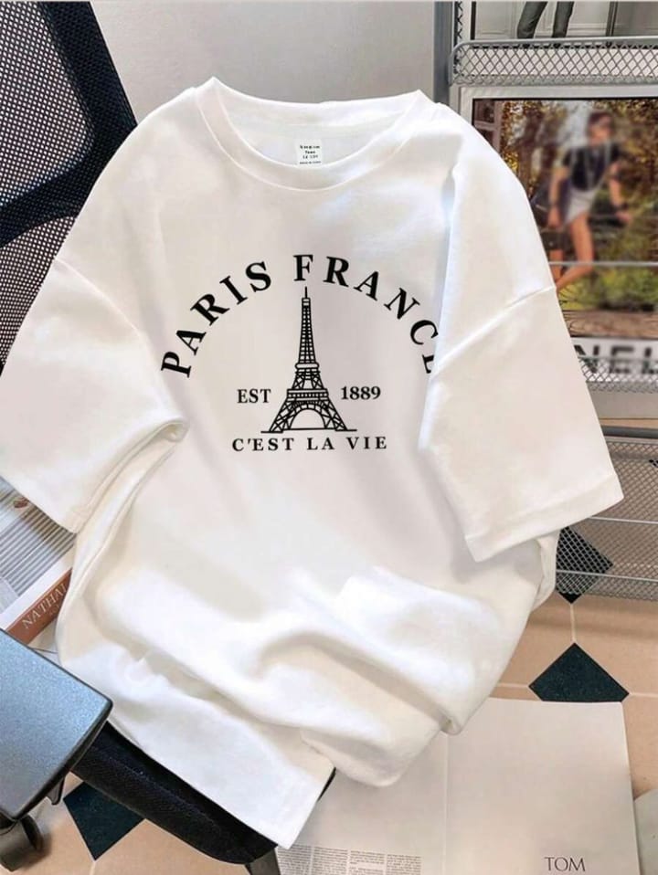 Parisian Chic Eiffel Tower Tee – C’est La Vie Edition