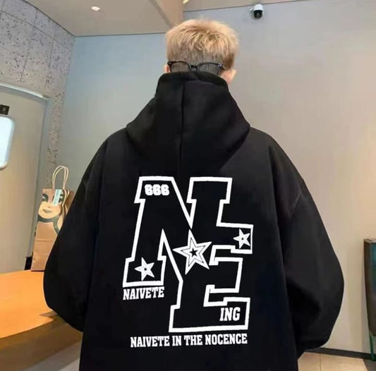 Bold Streetwear Black Hoodie