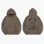 🧸 3. Teddy Sketch Hoodie – Cozy Minimalist Edition