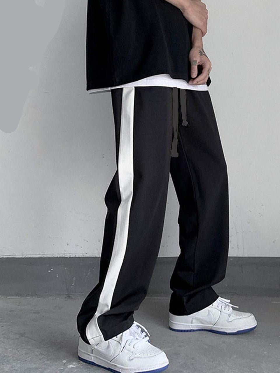 Panel Side Stripe  Baggy Trouser