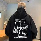 Bold Streetwear Black Hoodie