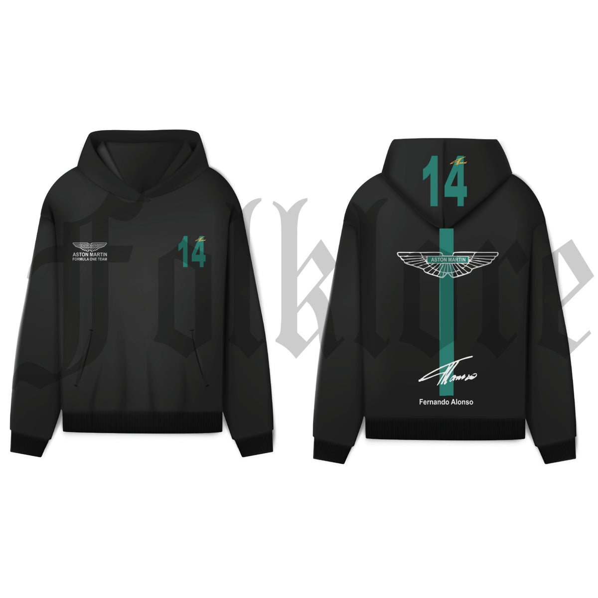 Aston Martin Fernando Alonso #14 Signature Hoodie